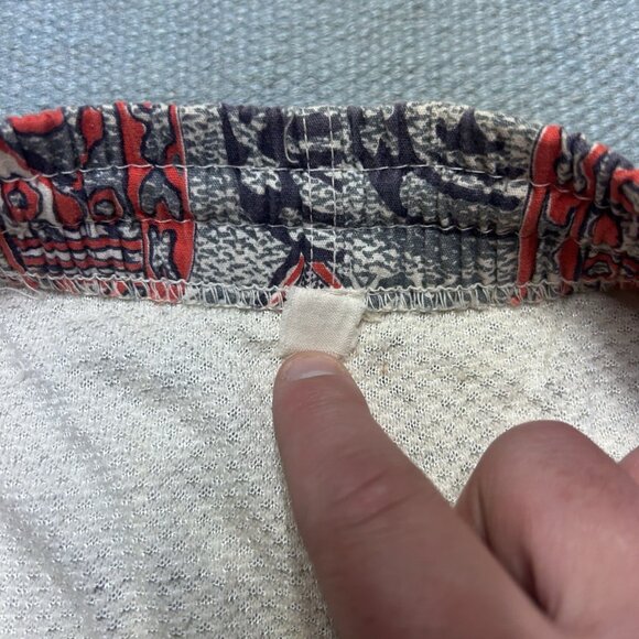 Vintage 1950s 60s swim trunks shorts Hawaiian cotton novelty print surf large - Picture 6 of 11